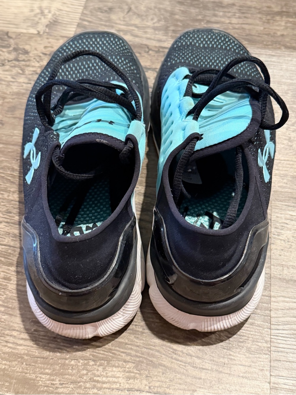 Under Armour Women's SpeedForm Running Shoes - Teal and Black - Picture 3 of 5